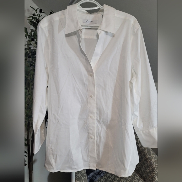 Foxcroft White Button-Down Wrinkle Free Shirt XXL - Picture 1 of 5